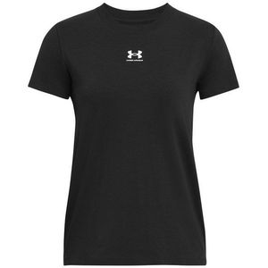 Under Armour Rival Core Short Sleeve sportshirt dames zwart