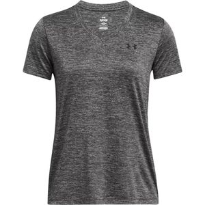 Under Armour Tech Twist V-Neck sportshirt dames grijs