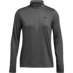Under Armour Tech Zip- Solid Dames Sportshirt - Grijs