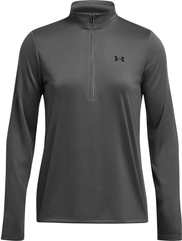 Under Armour Tech Zip- Solid Dames Sportshirt - Grijs