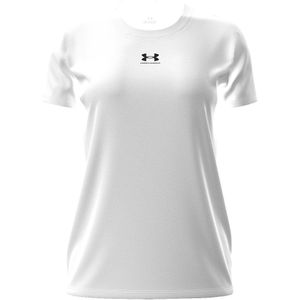 Under Armour - UA Rival Core SS T-Shirt Damen white