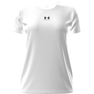 Under Armour - UA Rival Core SS - T-shirt - Wit - 100% Polyester