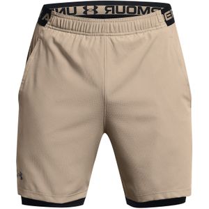 Under Armour Vanish Woven 2-in-1 Korte Broek Beige XL Man