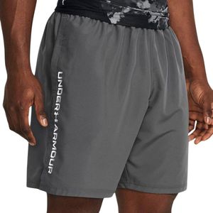 Under Armour - Tech Woven Wordmark - Sportbroek - Grijs - 100% Polyester