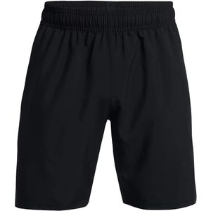 Under Armour, Korte broeken, Heren, Zwart, M, Polyester, Zwarte Geweven Shorts met Zijzakken