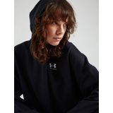 Under Armour - Hoodie Rival - Zwart - Katoen/Polyester - Sportief