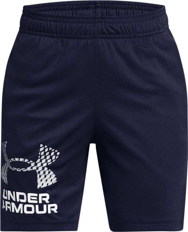 Under Armour UA Tech Logo Shorts Jongens Sportbroek - Blauw