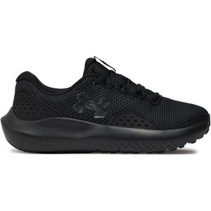 Under Armour Charged Surge 4 - Hardloopschoenen - Zwart - Mesh/Synthetisch - Ademend Bovenwerk