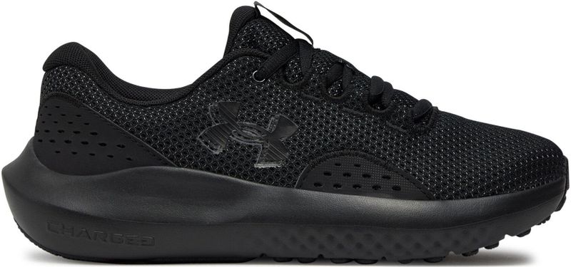 Under Armour Charged Surge 4 - Hardloopschoenen - Zwart - Mesh/Synthetisch - Ademend Bovenwerk