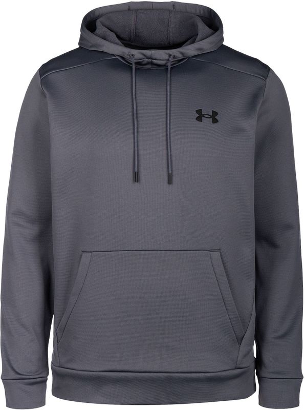 Under Armour - Fleece Hoodie - Grijs Zwart - 100% Polyester