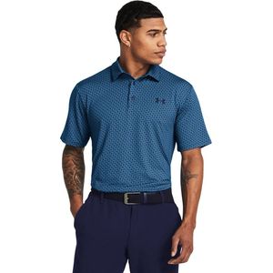UA Playoff 3 0 Polo Links-Photon Blue Midnight Navy