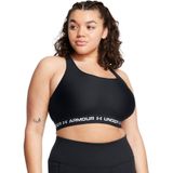 Under Armour Crossback Mid Bra Dames Sportbeha - Zwart - Wit - Maat S