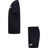 Nike - Kids Club Lbr Knit Set - T-shirt en Shorts - Zwart - Katoen/Polyester