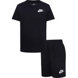 Nike - Kids Club Lbr Knit Set - T-shirt en Shorts - Zwart - Katoen/Polyester