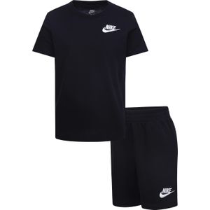 Nike - Kids Club Lbr Knit Set - T-shirt en Shorts - Zwart - Katoen/Polyester