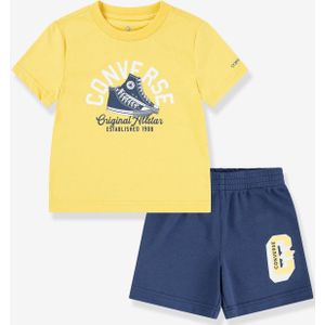 CONVERSE - Retro Remix - Set T-shirt en Short - Zwart - Katoen/Polyester