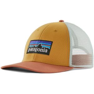 Pet Patagonia P6 Logo LoPro Trucker Hat Pufferfish Gold