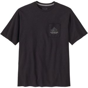 Patagonia - Chouinard Crest Pocket Responsibili-Tee - T-Shirt - Ink Black - 50% Gerecycled Katoen