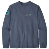 Patagonia - LW Unity Fitz Wildrise Crew - Sweatshirt - Marine Blauw - Heren van Katoen