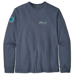 Patagonia - LW Unity Fitz Wildrise Crew - Sweatshirt - Marine Blauw - Heren van Katoen