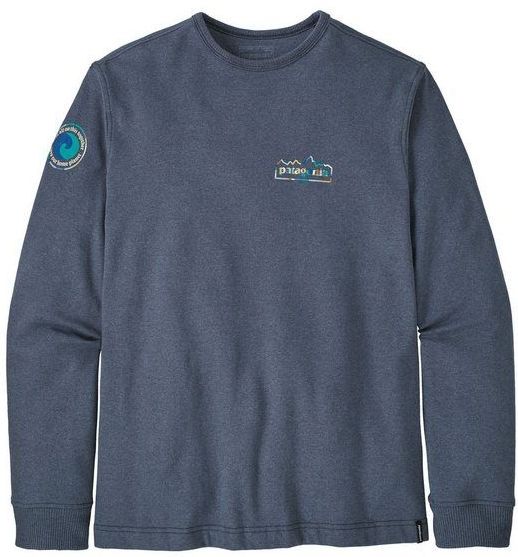 Patagonia - LW Unity Fitz Wildrise Crew - Sweatshirt - Marine Blauw - Heren van Katoen