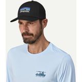 Pet Patagonia P-6 Logo Trucker Hat White Redtail Rust