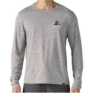 Patagonia - L/S Cap Cool Daily Graphic Shirt - T-shirt - Blauw - Gerecycled Polyester