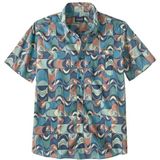 Shirt - Geometrisch - Blauw - 100% Katoen