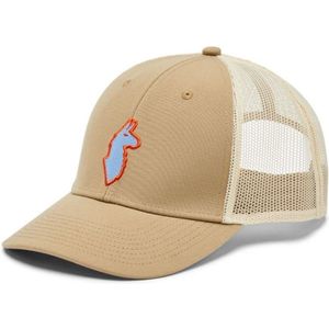 Cotopaxi - Petten - Llama Trucker Hat Desert voor Heren van Gerecycled Polyester - Bruin