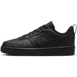 Nike court borough low recraft in de kleur zwart.