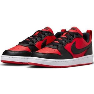 NIKE Court Borough Low Recraft (Gs) Sneakers voor jongens, University Red Zwart Wit, 36,5 EU