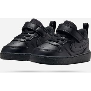 Nike - Court Borough Low Recraft - Tennisschoenen - Zwart - Synthetisch Leer