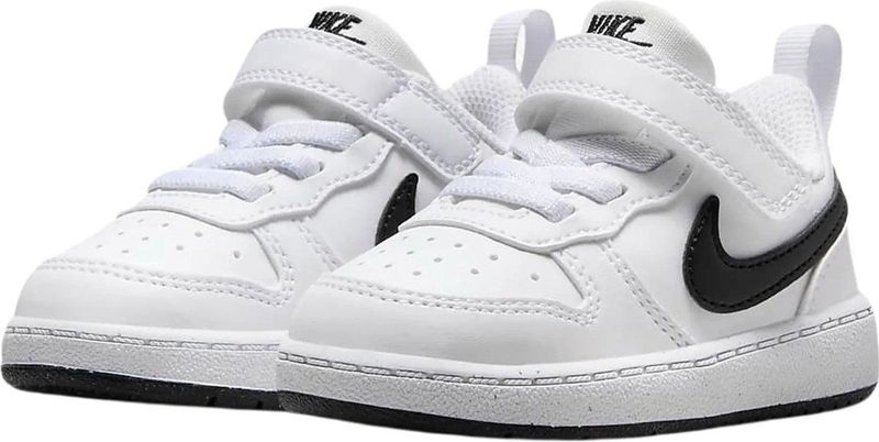 Nike Court Borough Low Recraft (Td) Gymschoenen, uniseks, kinderen, Wit/Zwart, 21 EU