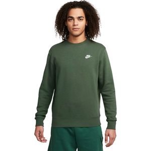 Nike sportswear club fleece crew sweater in de kleur groen