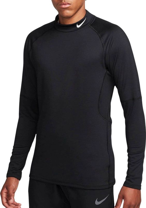 Nike Pro Dri-FIT Warm Mock LS Shirt Heren