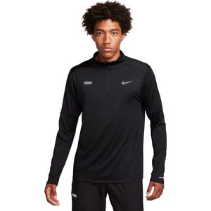 Nike element flash dri-fit -zip top in de kleur zwart