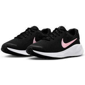 Nike Dames W Revolution 7 hardloopschoen, Black/Med Soft Pink-White, 40 EU, Black Med Soft Pink White, 40 EU
