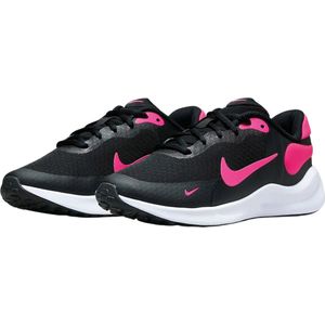 Nike Revolutin 7 Sneakers voor jongens, uniseks, zwart/hyper roze-wit, 32 EU, Zwart Hyper Roze Wit, 32 EU
