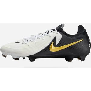 NIKE Phantom Gx II Pro Fg Voetbalschoen White/Black/Mtlc Gold Coin 40.5