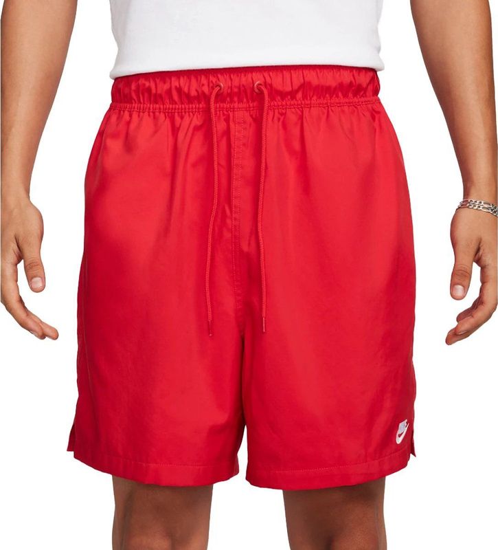Nike club flow short in de kleur rood