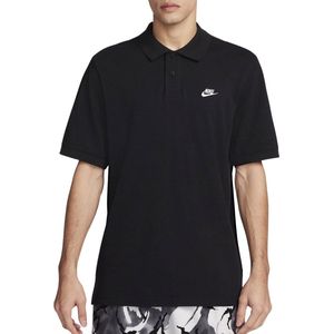 Nike - Club Polo - Korte Mouwen - Wit - Katoen