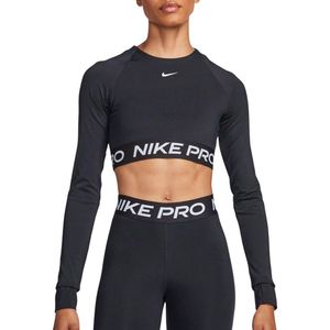 Nike Pro Dri FIT 365 Cropped LS Shirt Dames
