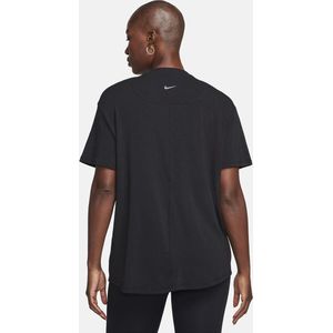 Nike One - Top - Zwart - Jersey - Ruimvallende Pasvorm