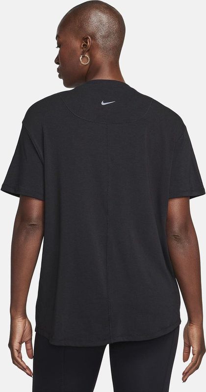 Nike One - Top - Zwart - Jersey - Ruimvallende Pasvorm