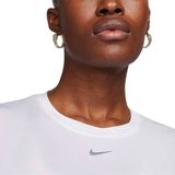 Nike w Nk One Classic Df Ss Top Dames Sporttop - Wit Zwart