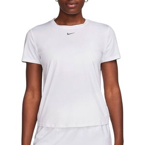 Nike w Nk One Classic Df Ss Top Dames Sporttop - Wit Zwart