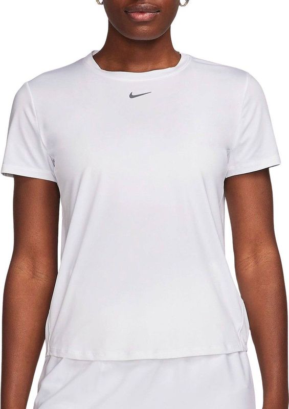 Nike w Nk One Classic Df Ss Top Dames Sporttop - Wit Zwart