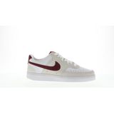 Nike Dames W Court Vision Lo Schoenen - Wit/Team Rood/Adobe/Dragon Rood