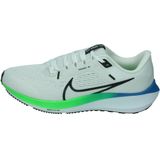 nike air zoom pegasus 40 running shoes white green blue