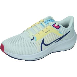 nike air zoom pegasus 40 wit blauw dames hardloopschoenen